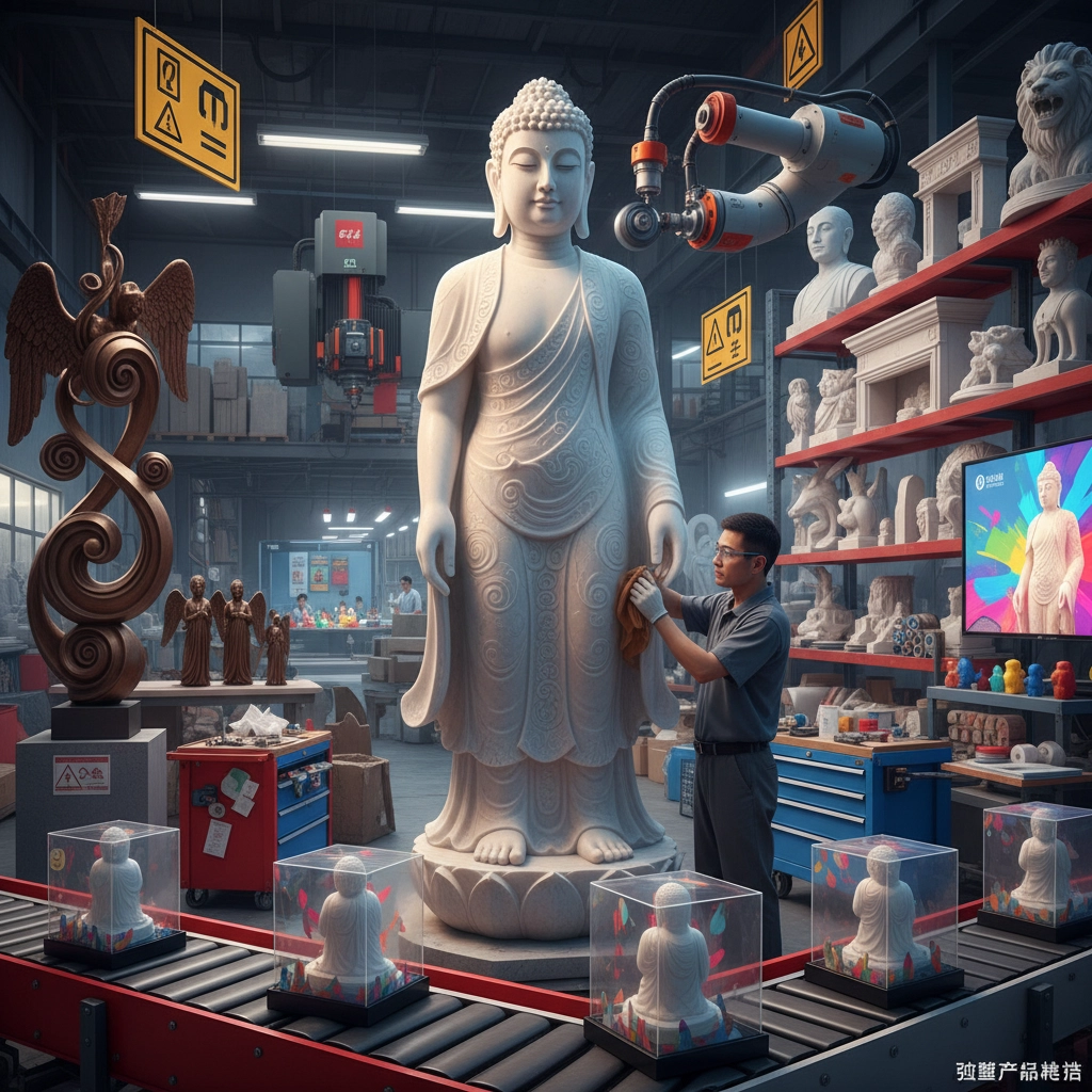 Premium Standing Buddha Statue for Mindfulness and Serenity