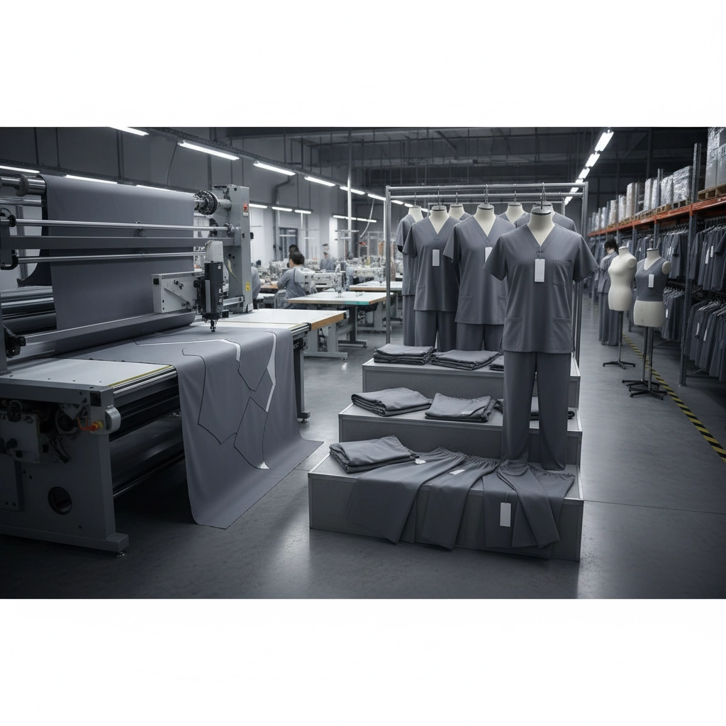 Professional Grey Scrubs Hospital Wear for Modern Healthcare