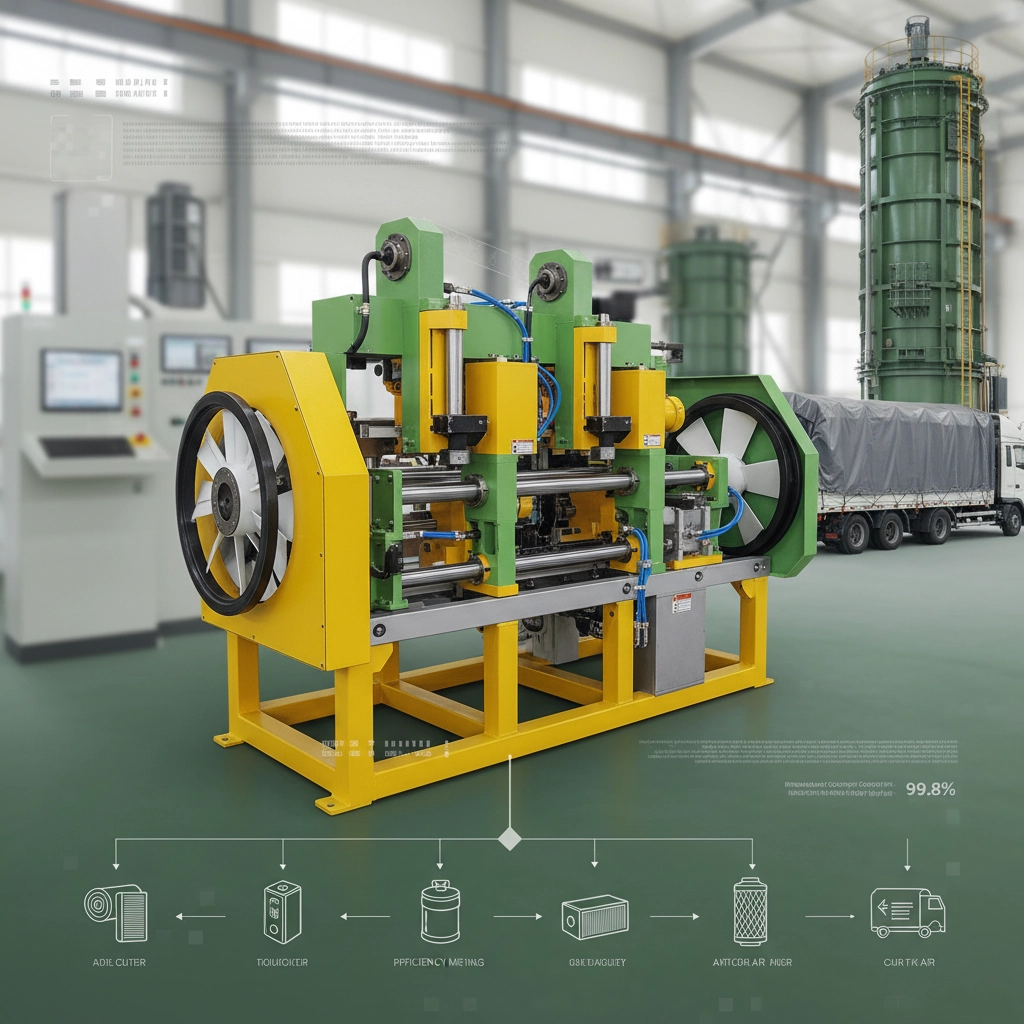Precision Trimming Machine for Automotive Air Filter Production