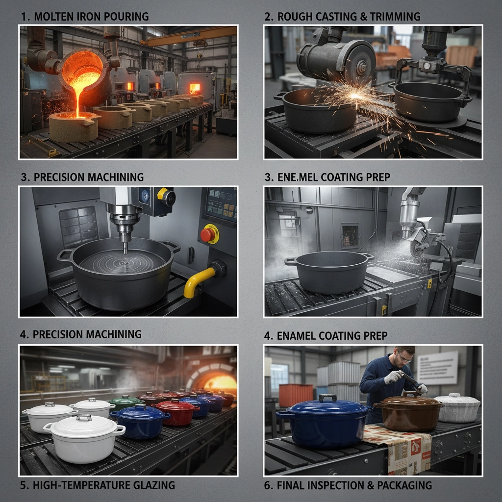 Professional Cast Iron Casserole Supplier for Premium Cookware