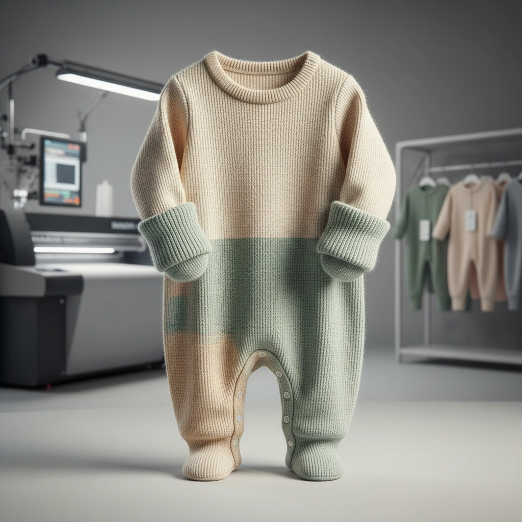 newborn bodysuit with mittens