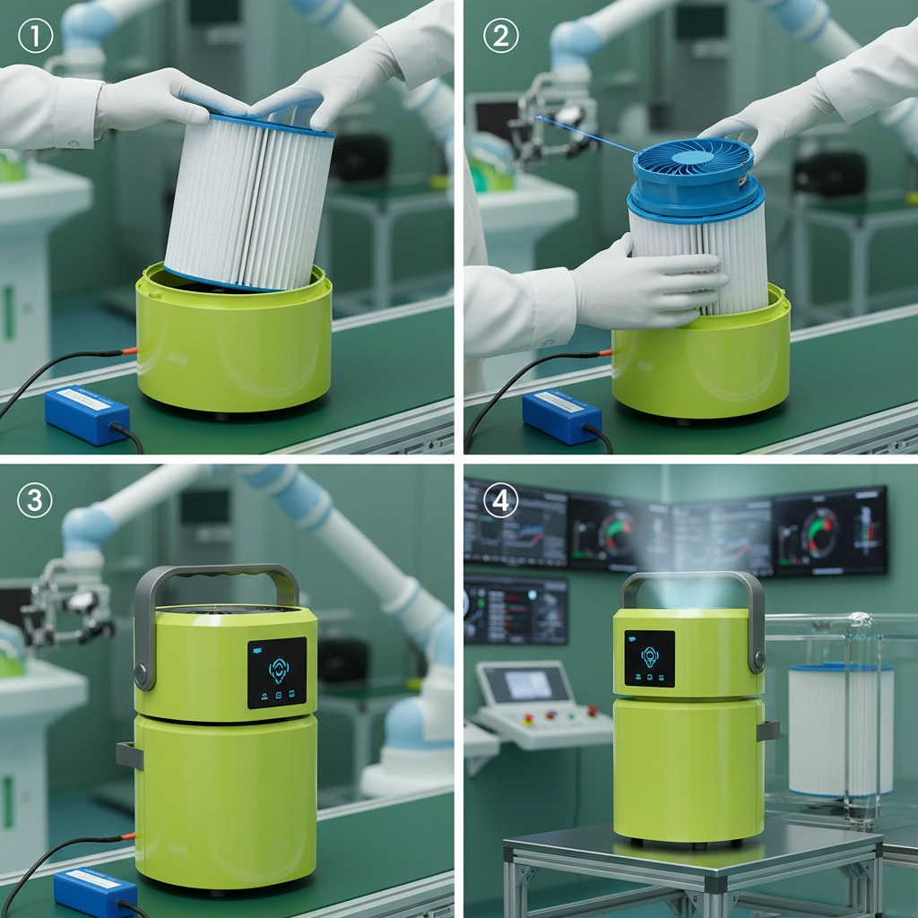 battery powered air purifier