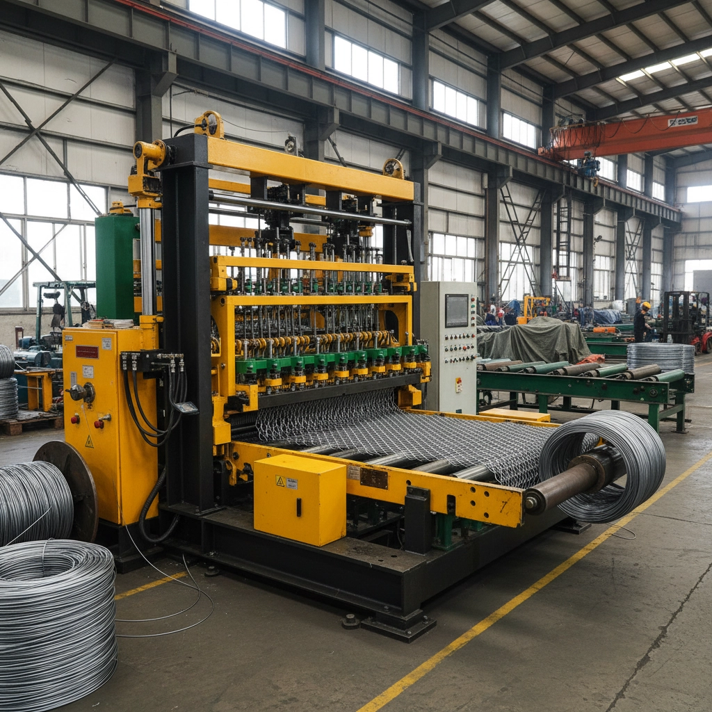 hexagonal wire mesh machine