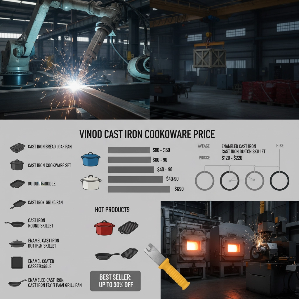 vinod cast iron cookware price