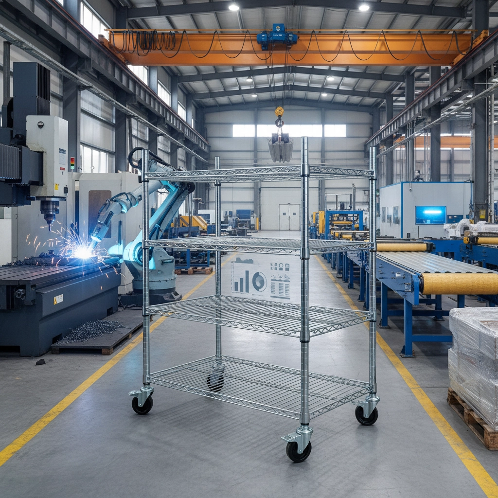 Wholesale wire shelf cart