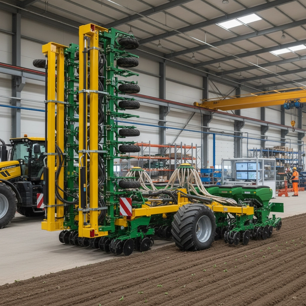 Modern Farming with Advanced Agricultural Equipment for Sustainability