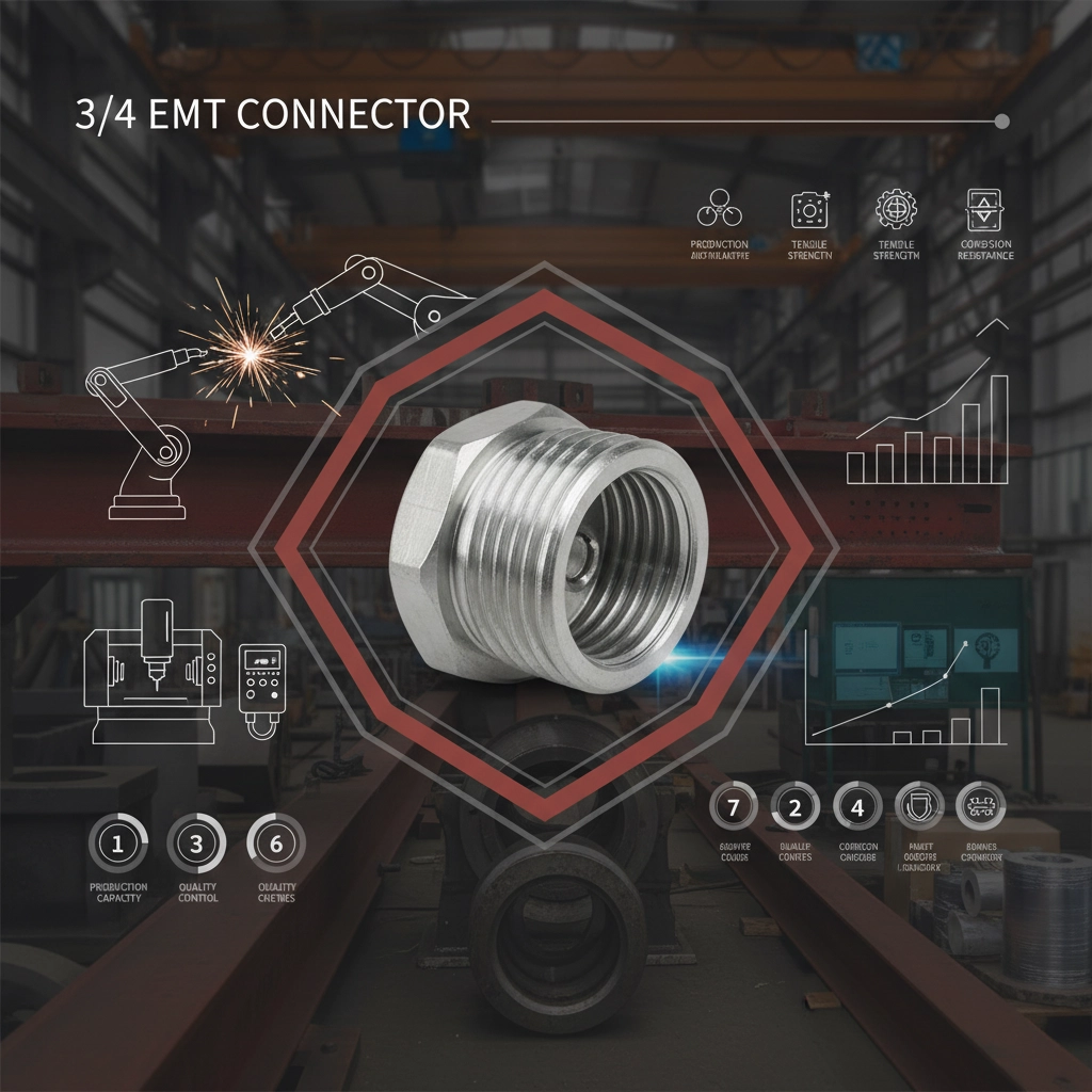 High Quality 3 4 emt connector for Industrial Electrical Systems