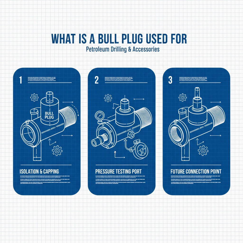 Oil and Gas Industry Guide what is a bull plug used for