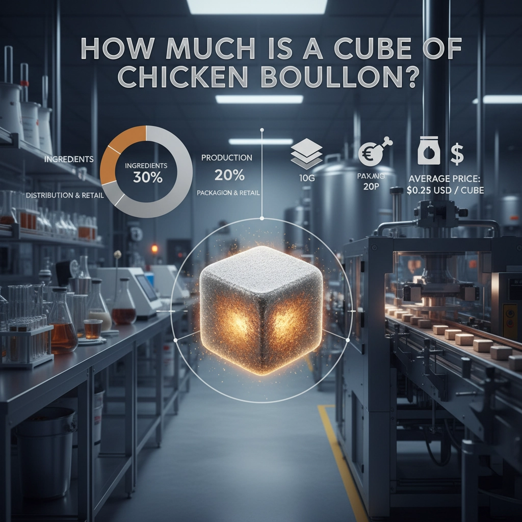 Analysis of how much is a cube of chicken bouillon and its value