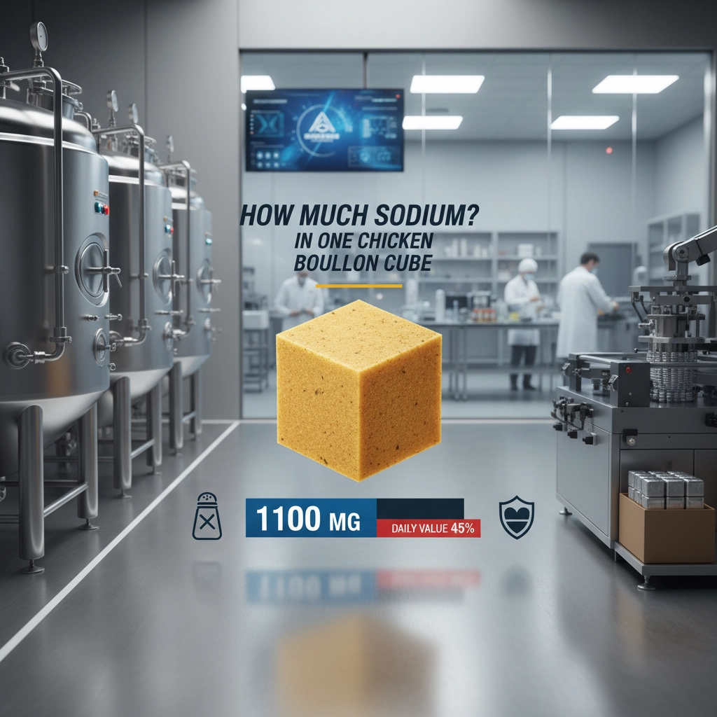 Learn how much sodium in one chicken bouillon cube for health