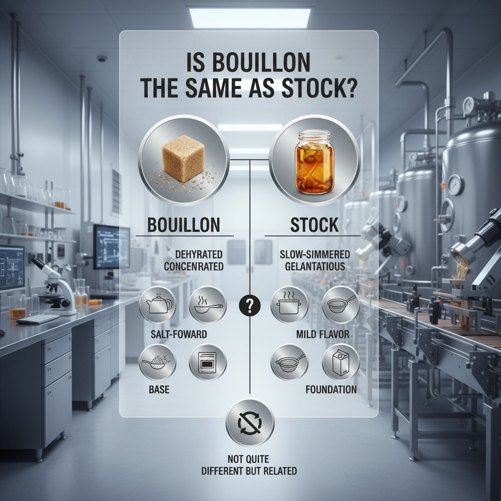 Understanding the Difference is bouillon the same as stock