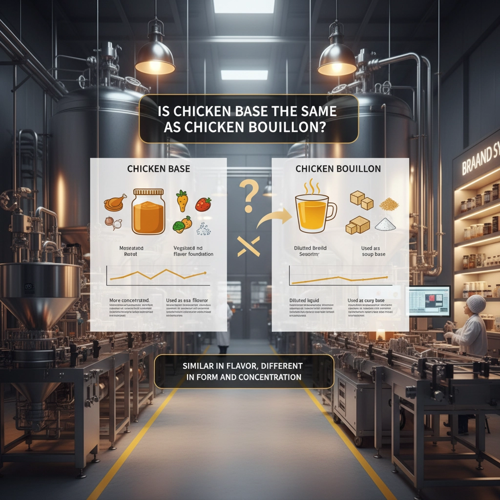Is Chicken Base the Same as Chicken Bouillon in Food Production