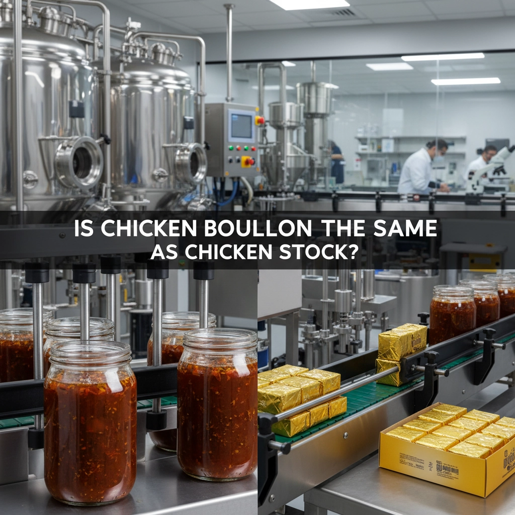 Understanding is chicken bouillon the same as chicken stock