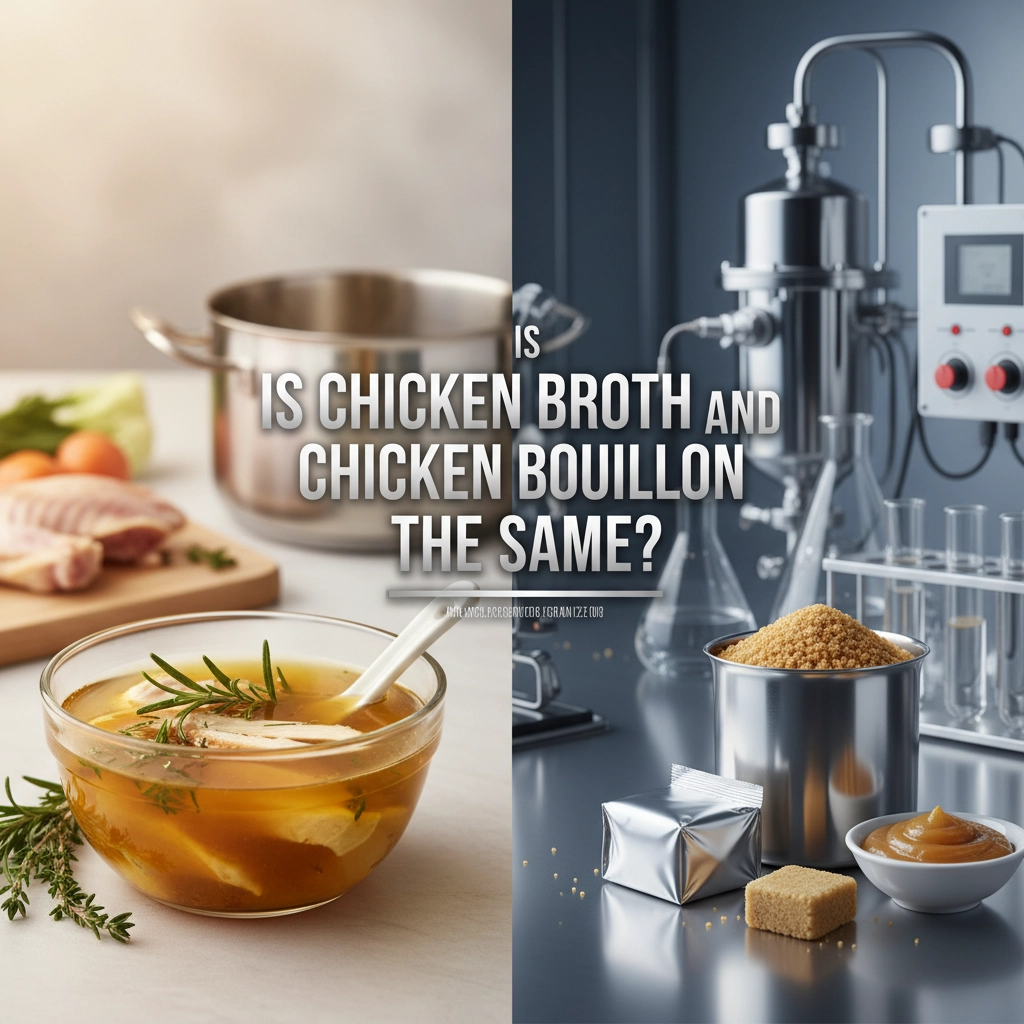 Understanding if is chicken broth and chicken bouillon the same