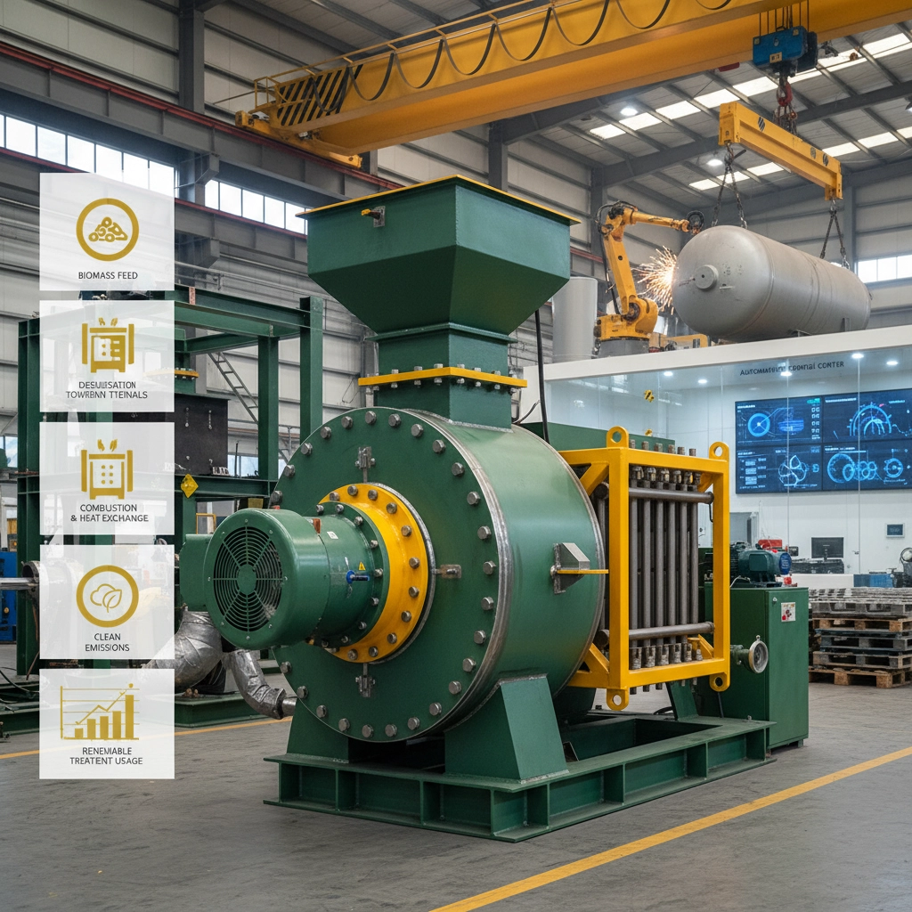 Industrial Biomass Pellet Boiler for Sustainable Heating