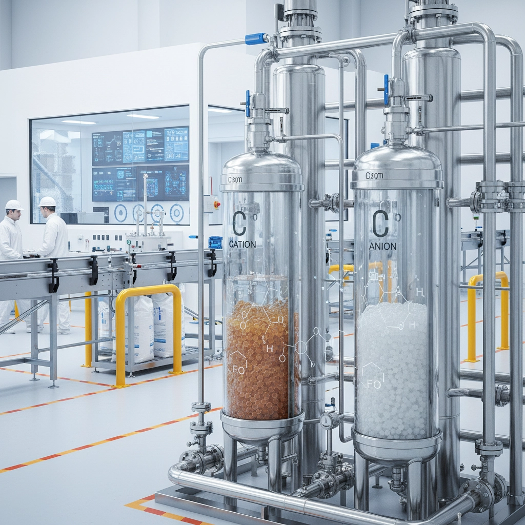 Industrial Cation and Anion Water Treatment Guide for Purity