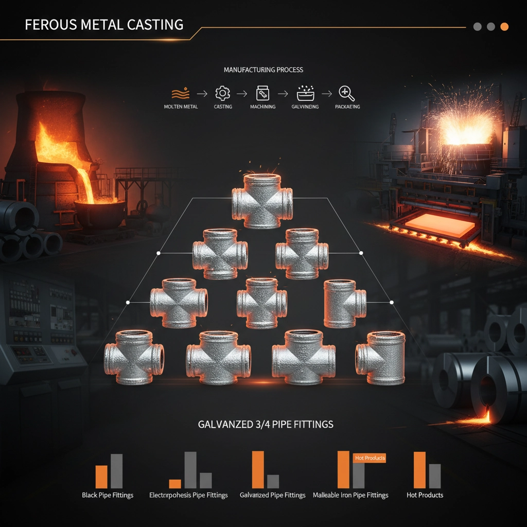 galvanized 3 4 pipe fittings