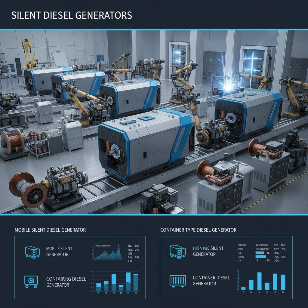 silent genset Factory