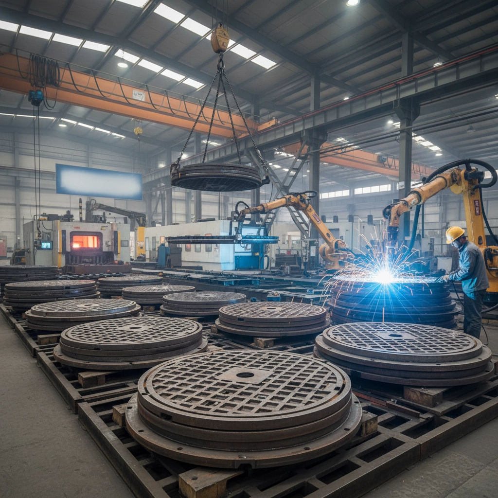 heavy duty manhole lids factory