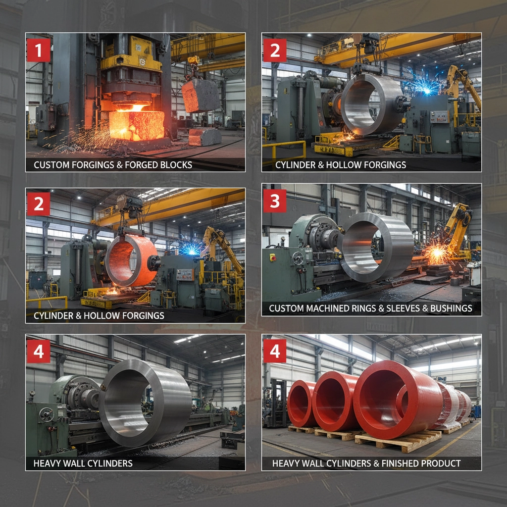 forged hollow cylinder factory