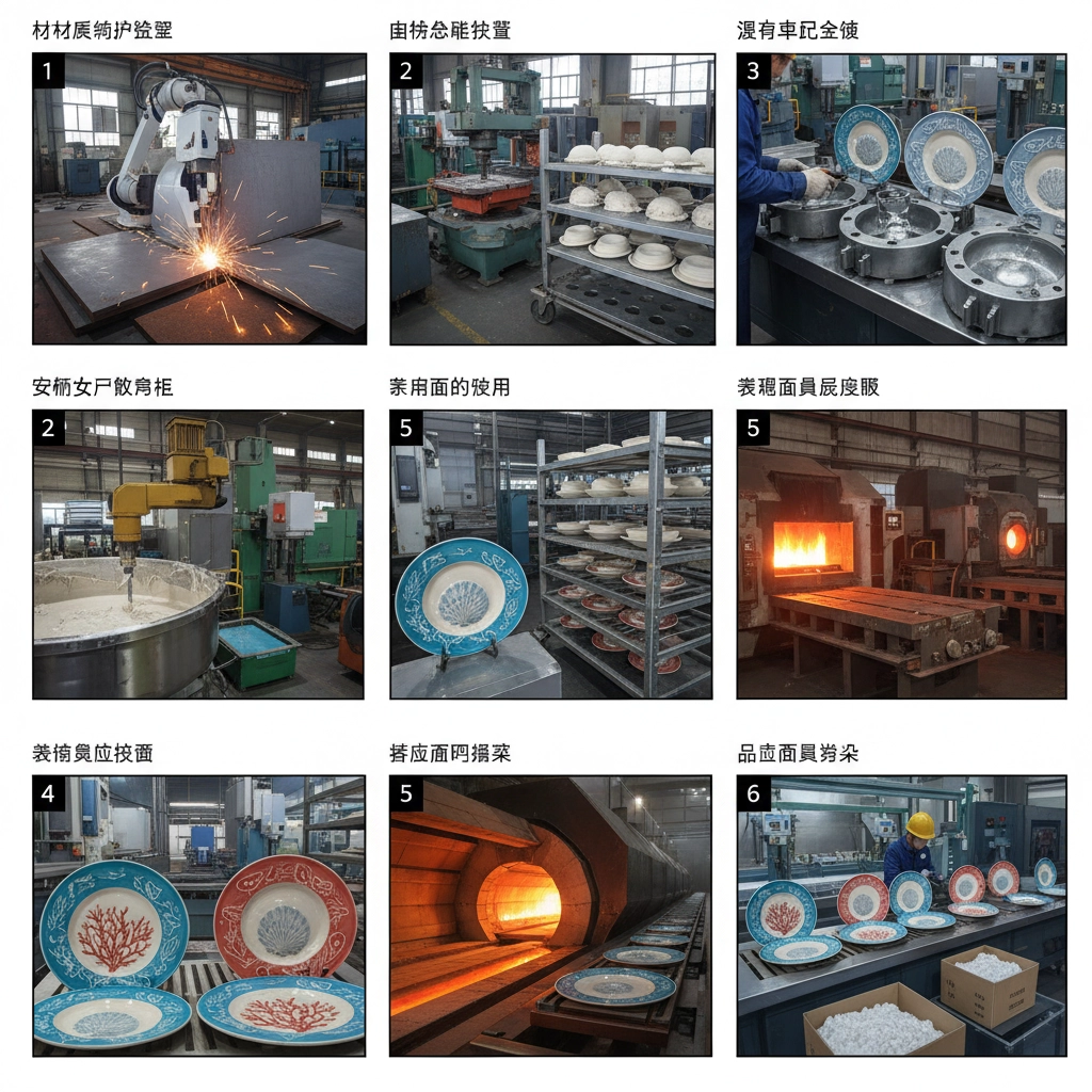 Industrial Precision Coastal Dinnerware Craftsmanship