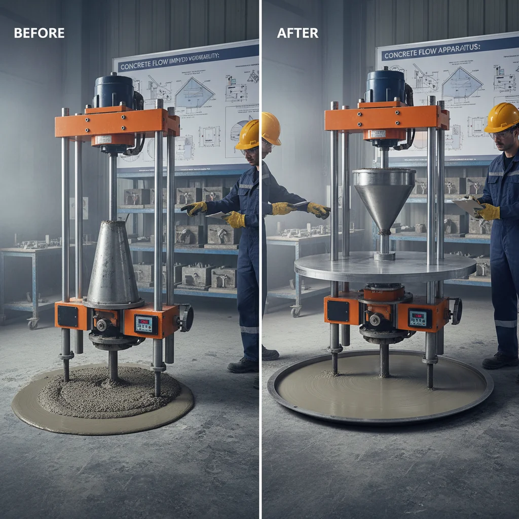 Comprehensive Guide to Concrete Flow Apparatus and Quality Control Procedures
