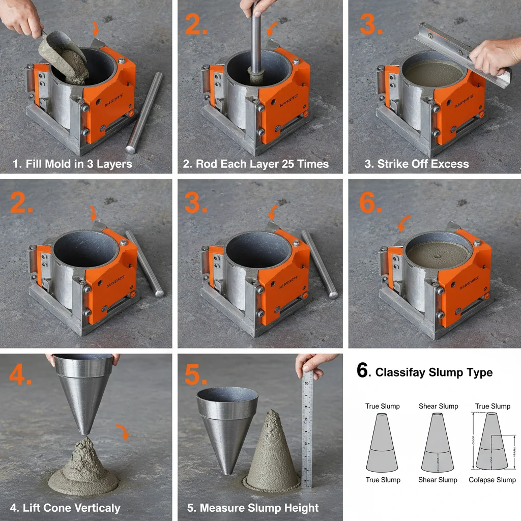 The Slump Cone Test A Comprehensive Guide to Concrete Consistency