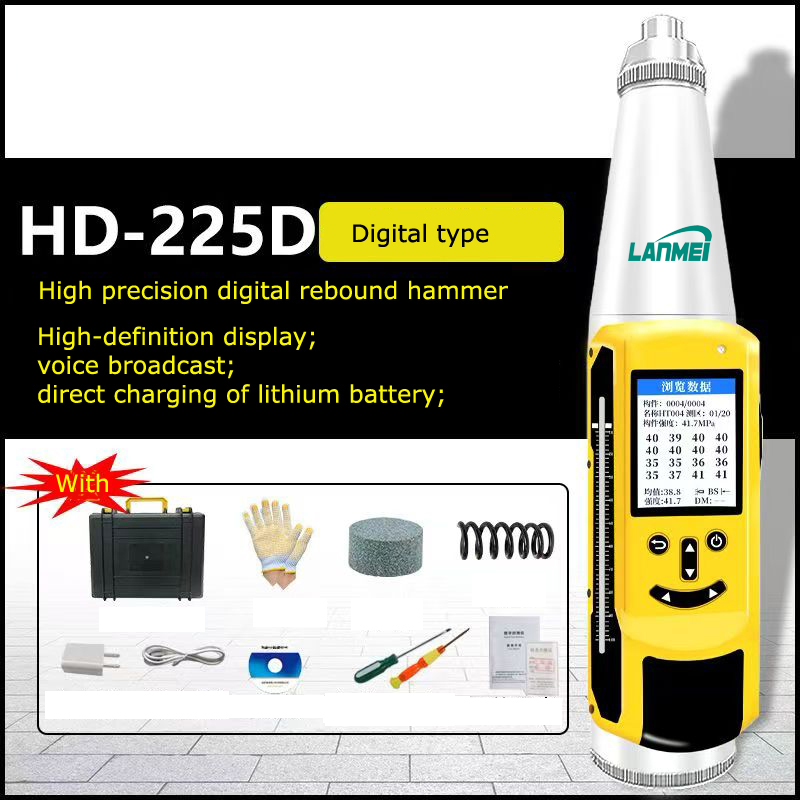 Precise Digital Concrete Rebound Test Hammer