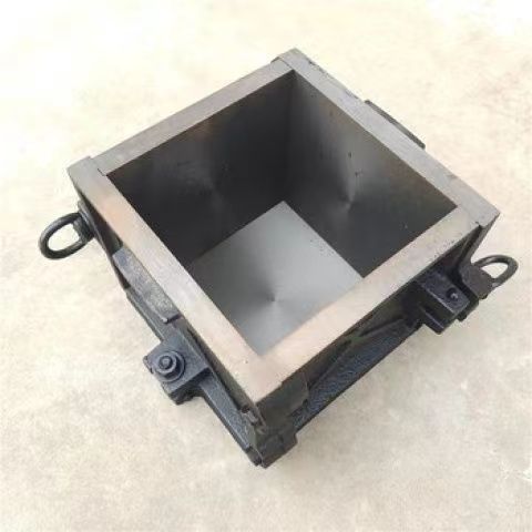 Cast Iron Four Parts Concrete Cube Mould