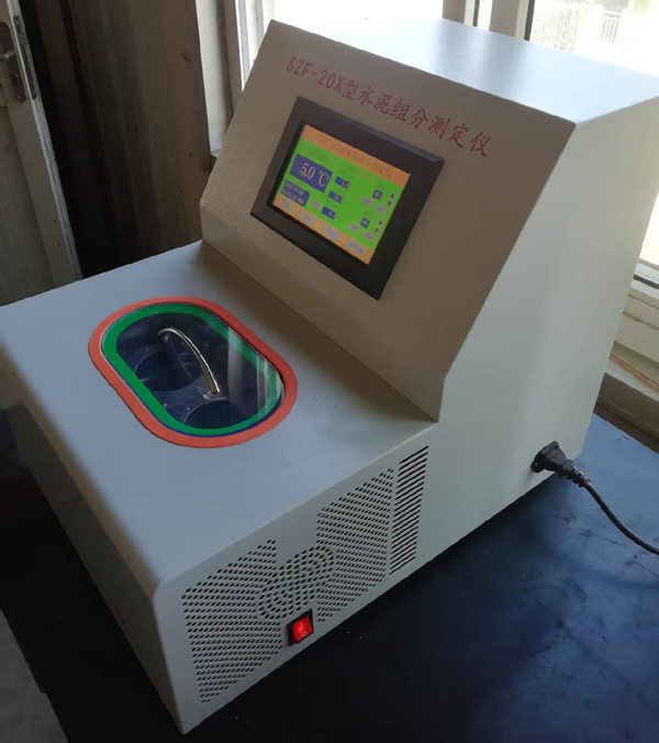 Cement component meter