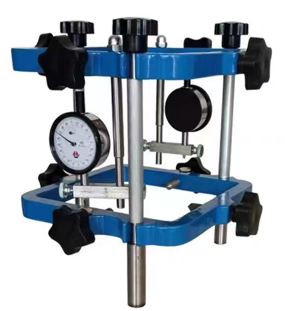 concrete cylinder compressometer-extensometer lab