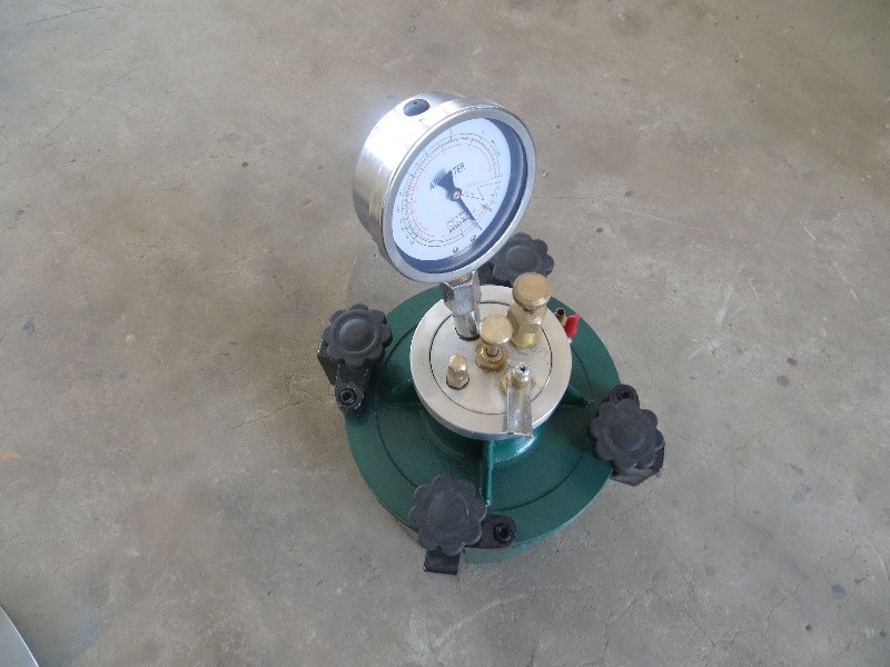 Lab Concrete Mixture Gas Content Gauge