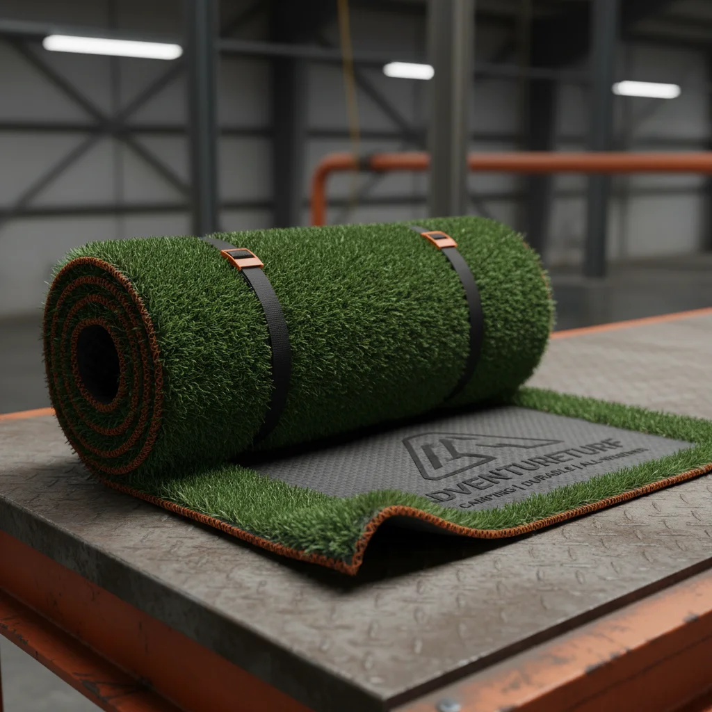 Elevate Your Camping Experience with a Durable Artificial Grass Mat for Camping