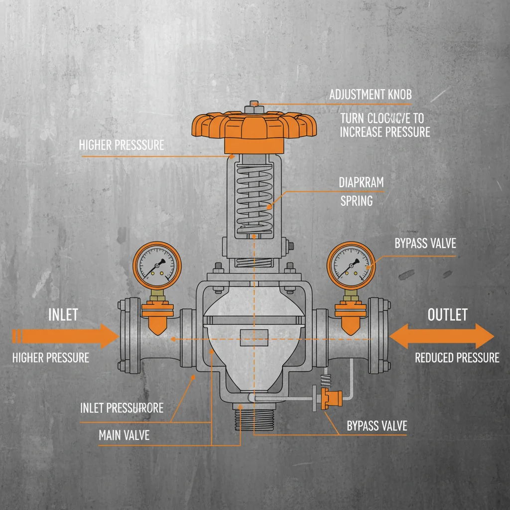 Guide on how to adjust water pressure reducing valve settings