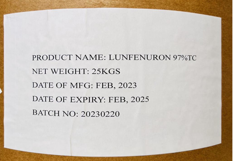 Lufenuron 97%-98%TC 5%EC, WDG-pt