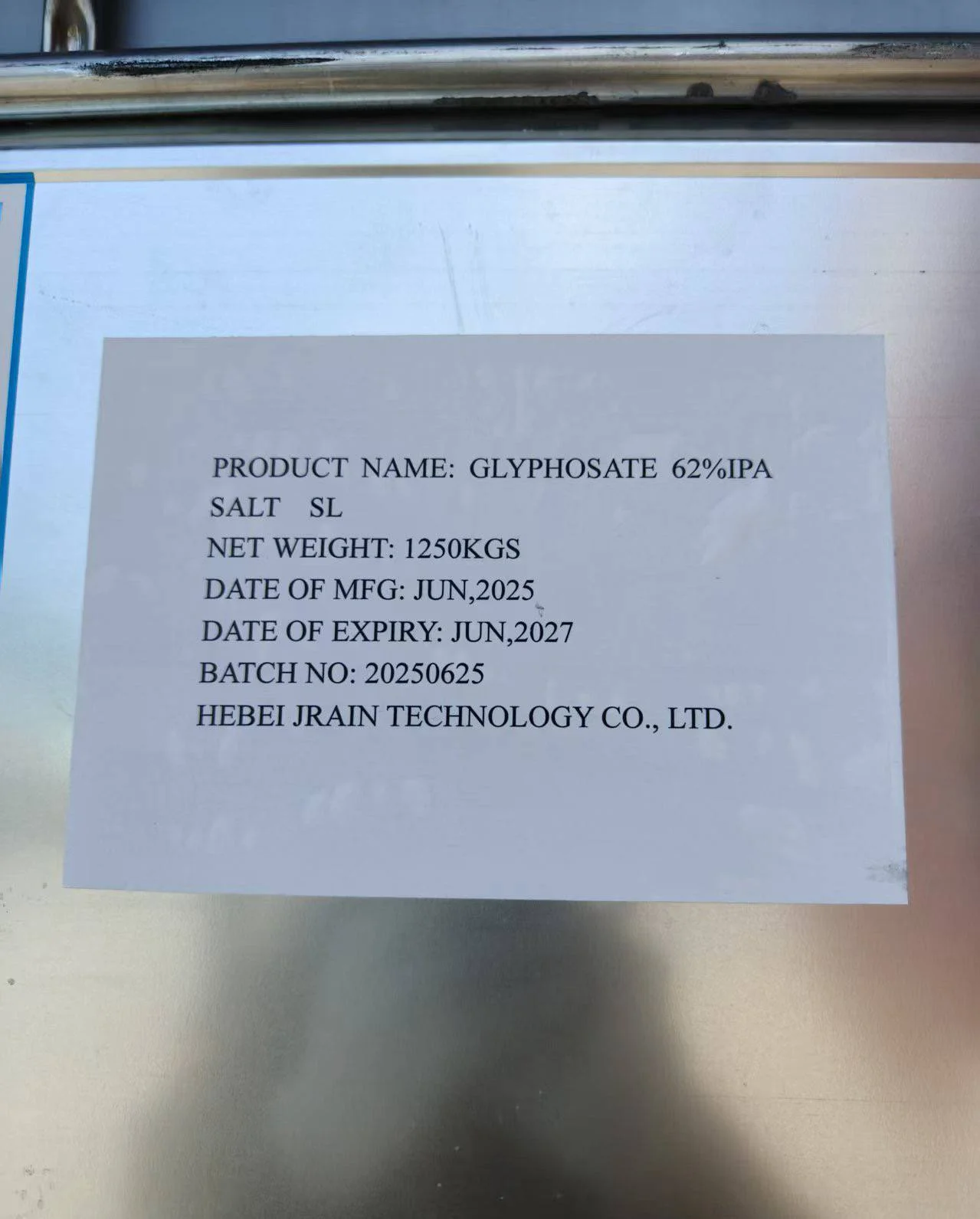 GLYPHOSATE 95% TC,41%SL, 62% IPA, 41% IPA 75.7% WDG