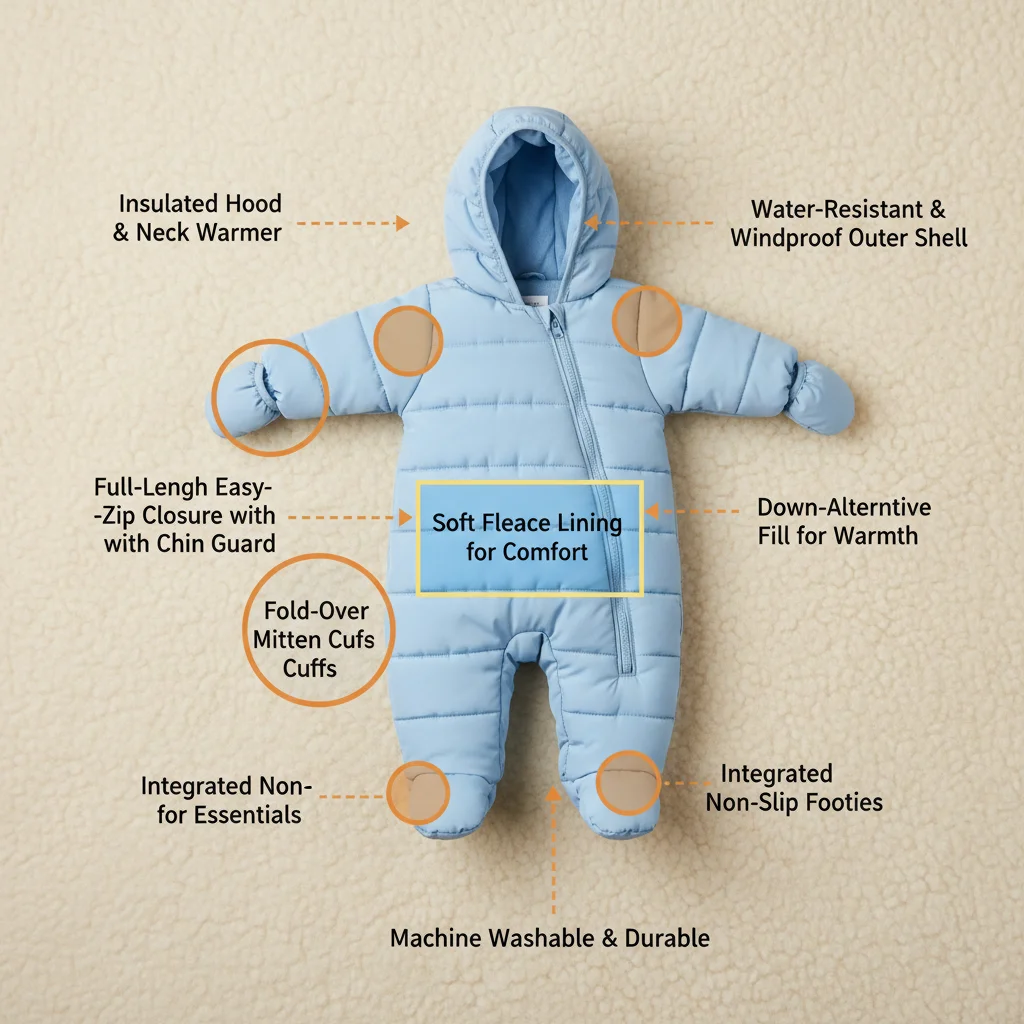 Mastery in Knitwear Exquisite Infant Winter Onesie Manufacturing