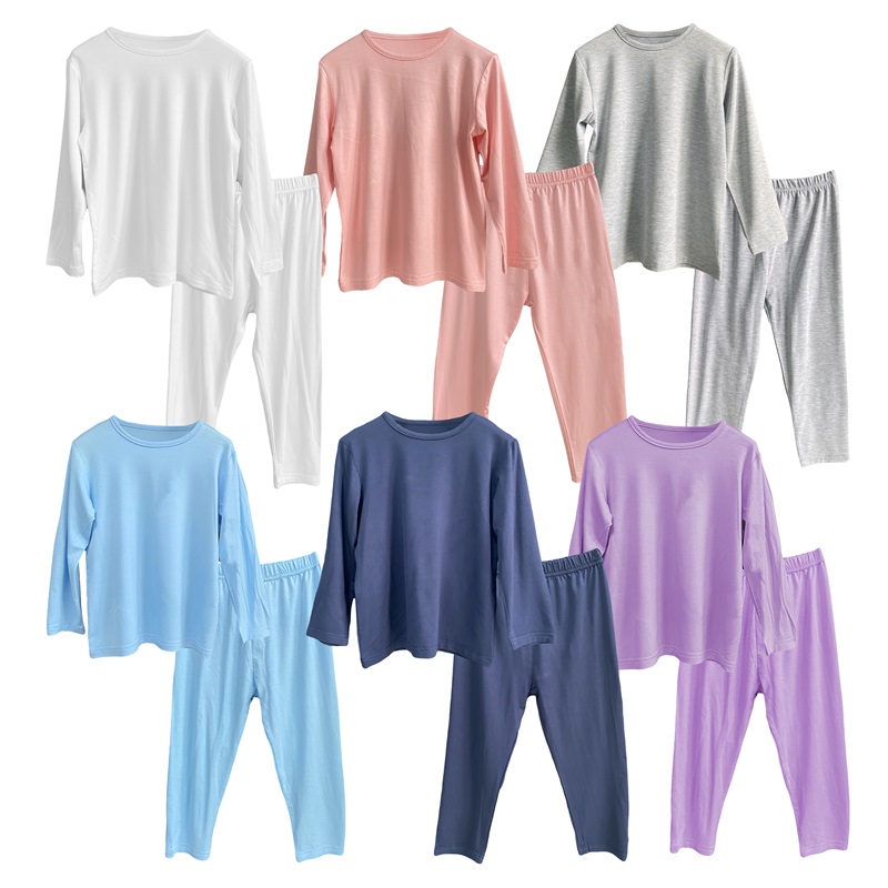 Custom Bamboo Fiber Kids’ Pajama Set