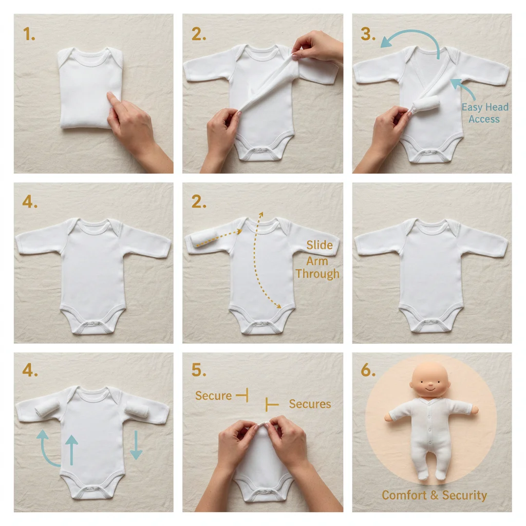 Premium Quality infant white long sleeve onesie for Newborn Care