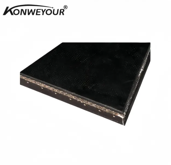 Belt convoyeur en caoutchouc anti statique en acier