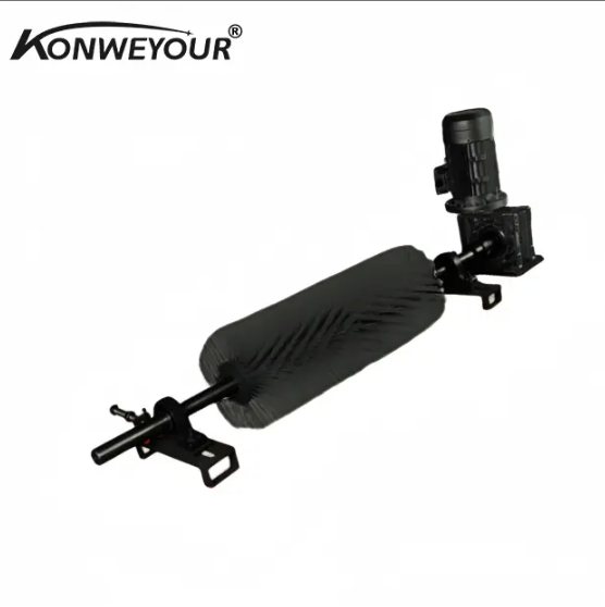 Motorisearre brush-transportband Beltreiniger