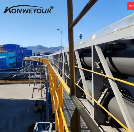 Transportador de correia tubular fechado