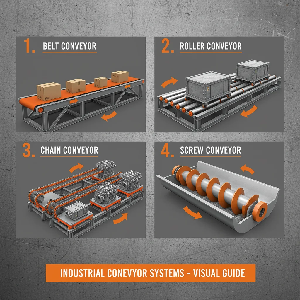 Understanding Different Types of Conveyor System for Industry