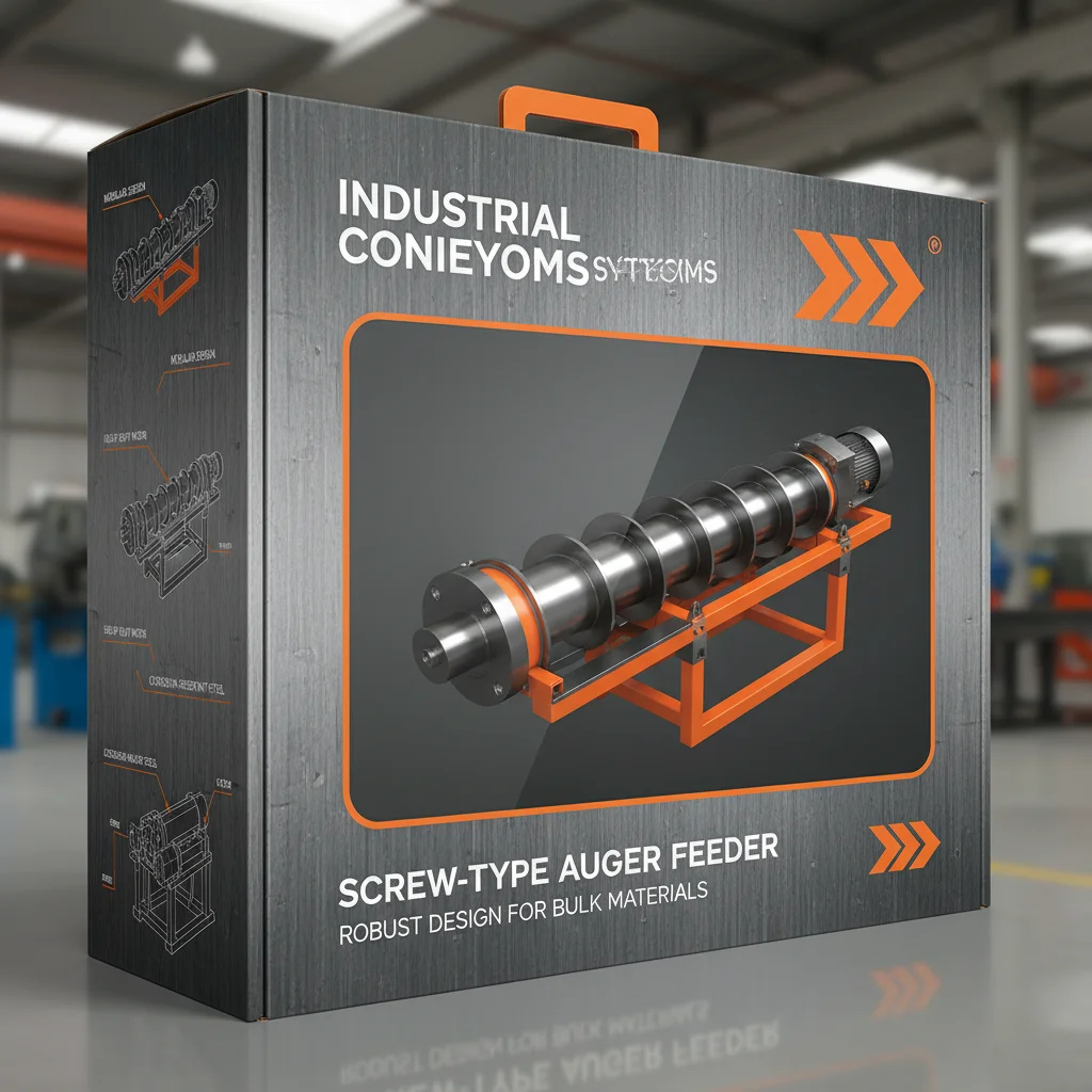 Industrial Bulk Material Handling with Screw Type Conveyor System