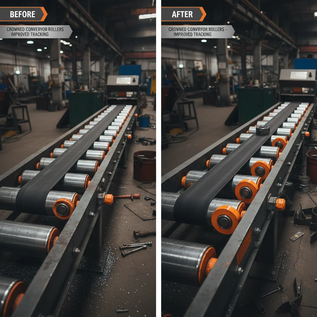 Optimizing Material Handling with Durable Crowned Conveyor Rollers