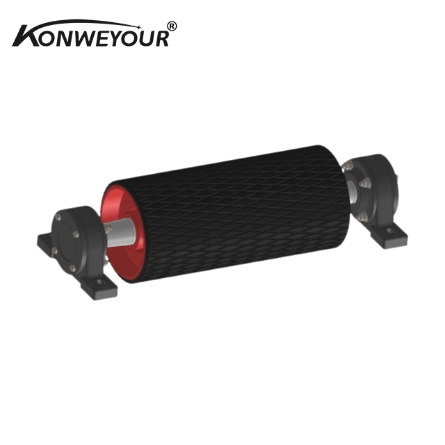 Hot Vulcanized Diamond Rubber Coated Bend Pulley