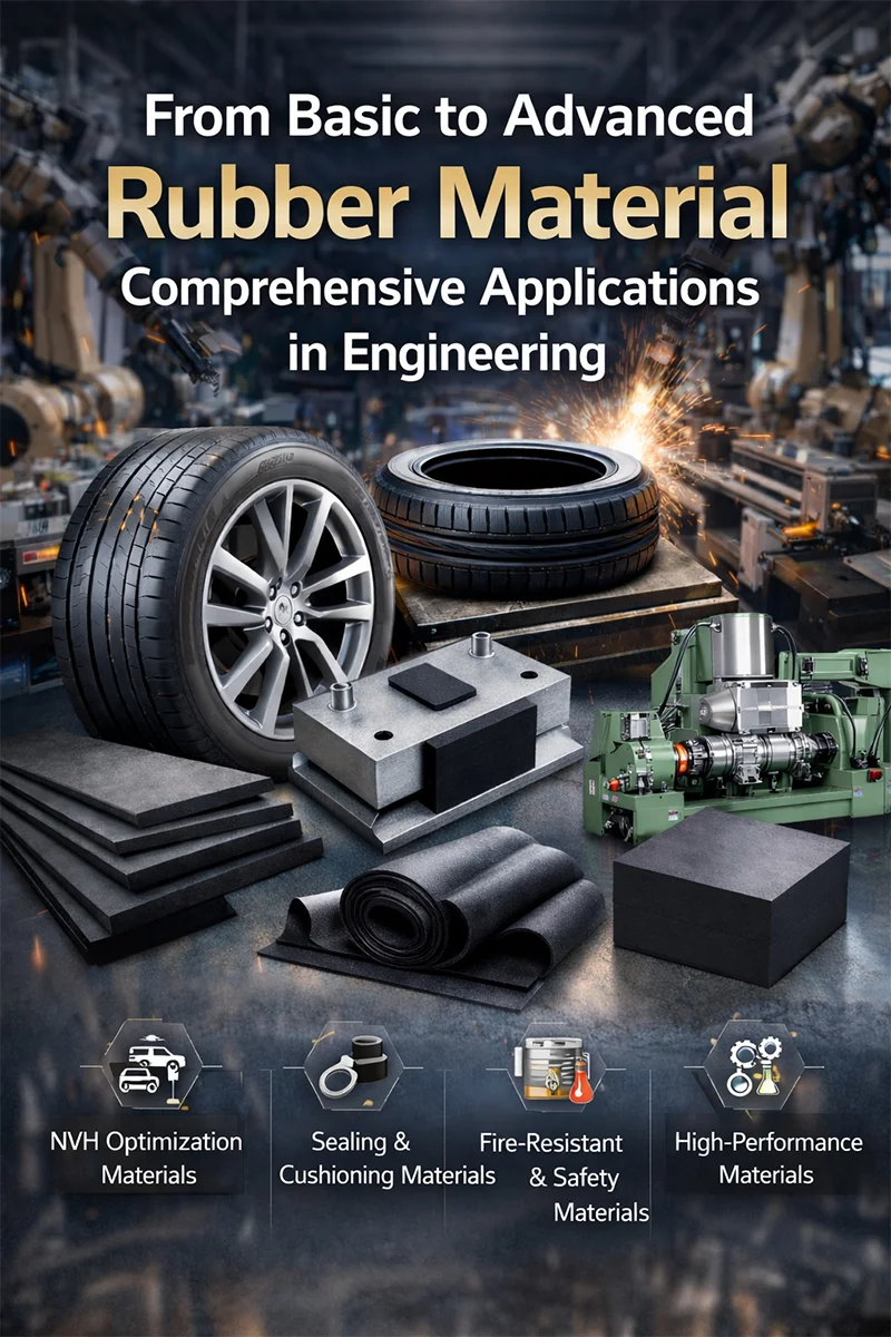 From Fundamentals to Advanced Engineering Comprehensive Applications of Rubber Material in Modern Engineering