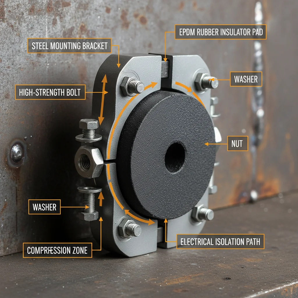 Industrial Vibration Control with insulator EPDM pad Solutions