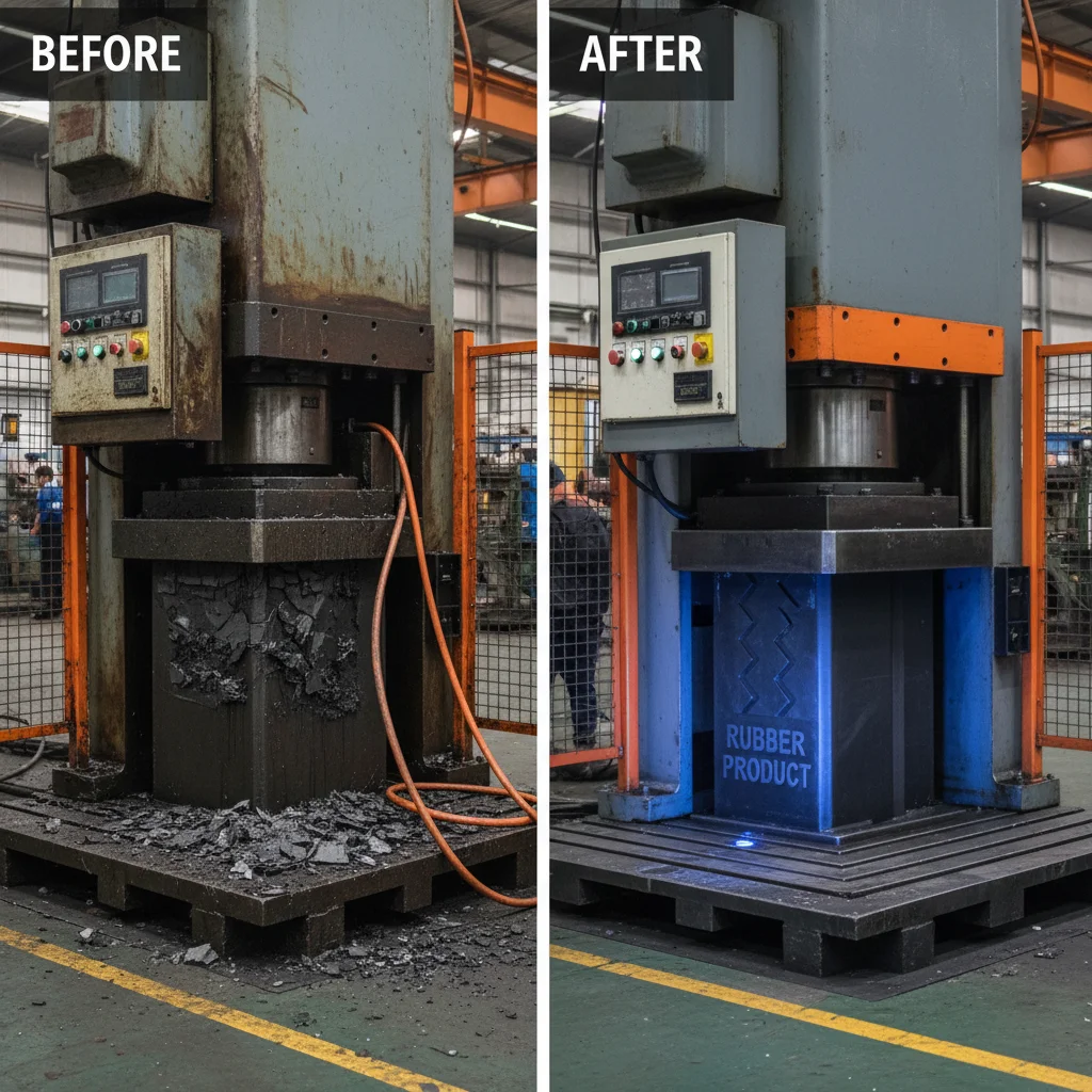 High Performance Industrial Bottom Rubber Piece for Stability