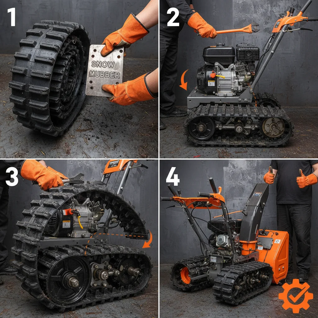 High Performance SNOW MOWER rubber Components for Winter Equipment